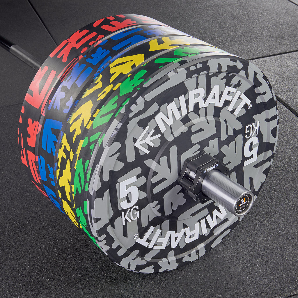 Mirafit Colour Emblem Bumper Plates