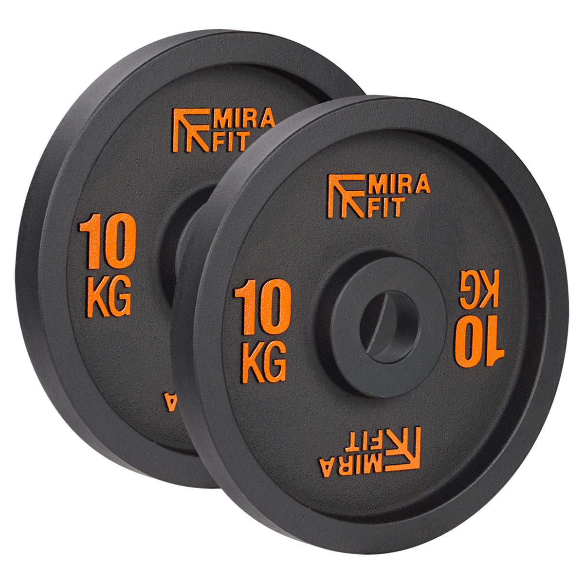 Mirafit Black Deep Dish Olympic Weight Plates