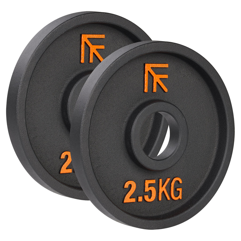 Mirafit Black Deep Dish Olympic Weight Plates
