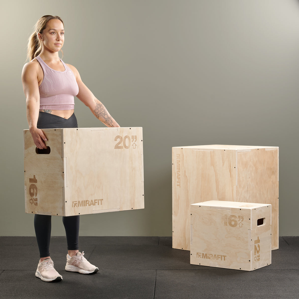 Mirafit Wooden Plyo Jump Boxes