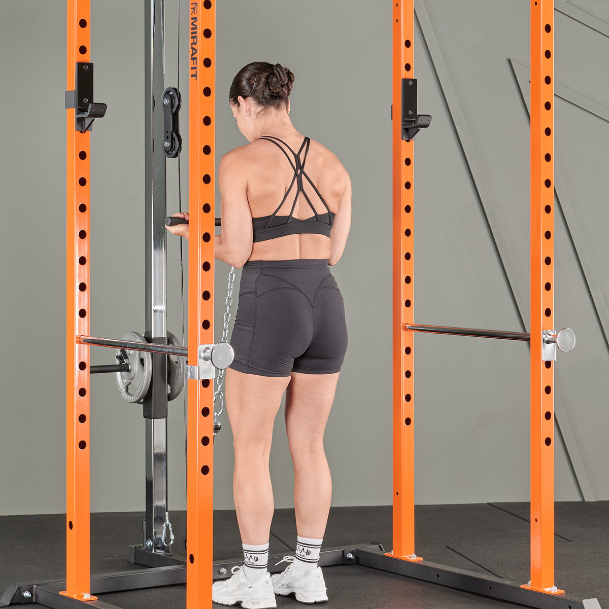 Mirafit M100 Power Rack Cable Pulley System