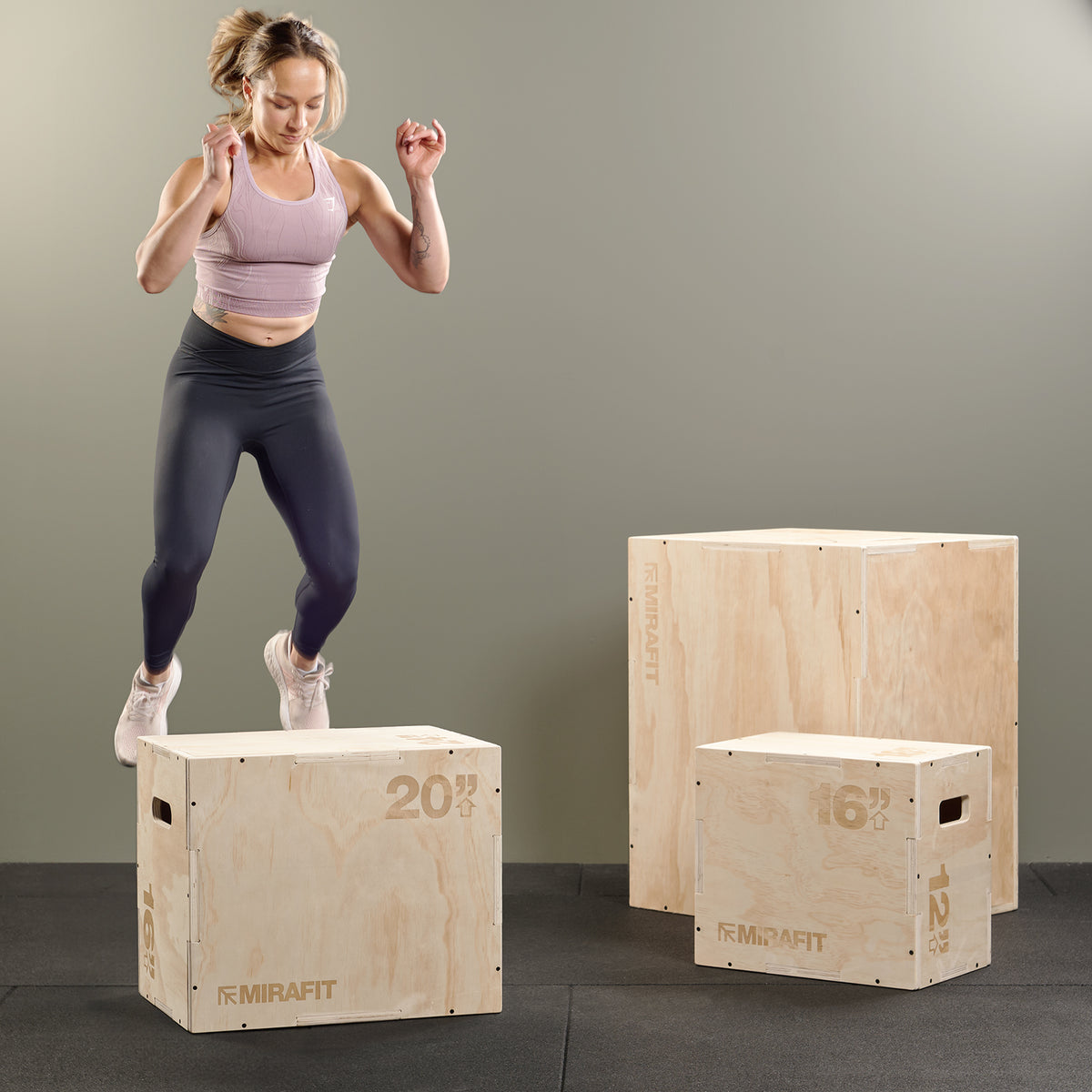 Mirafit Wooden Plyo Jump Boxes