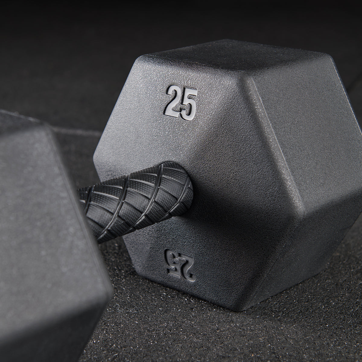 Mirafit Rubber Grip Hex Dumbbell Set & 3 Tier Weight Rack