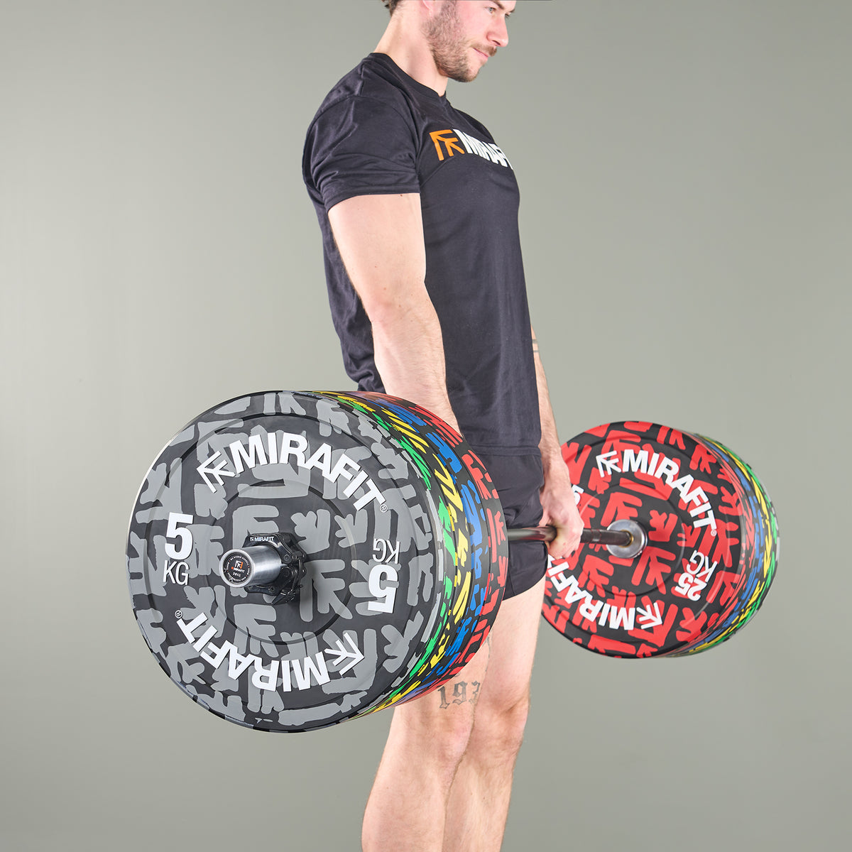 Mirafit Colour Emblem Bumper Plates