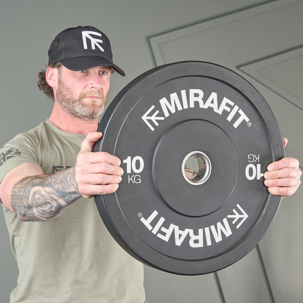 Mirafit Olympic Weight Bar & Bumper Plates Set