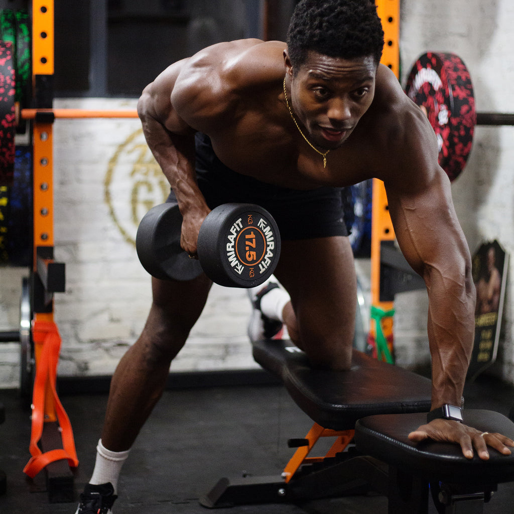 Mirafit Rubber Dumbbell Set - Choice of Weight
