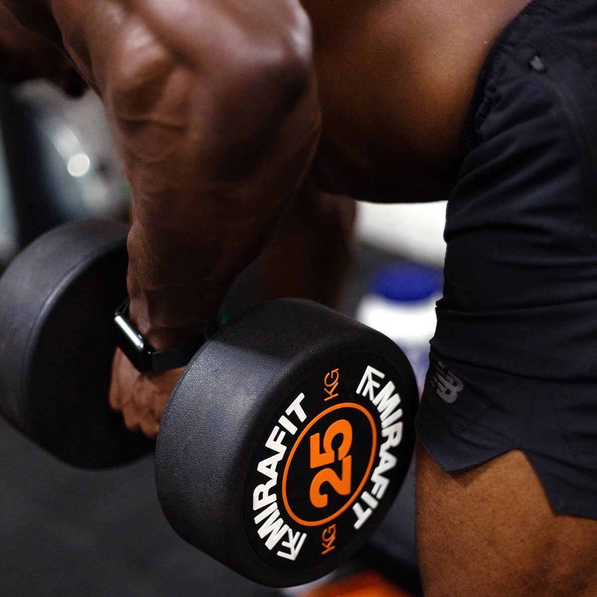 Mirafit Rubber Dumbbell Set - Choice of Weight