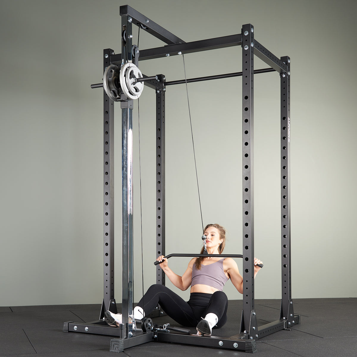 Mirafit M200 Power Rack Cable Pulley System