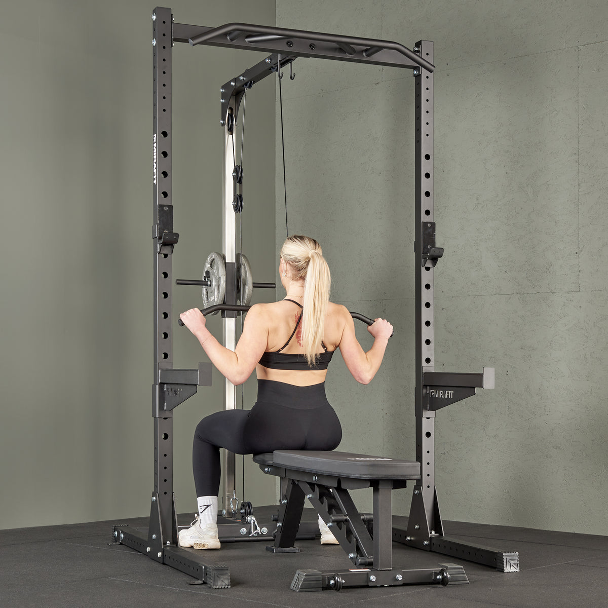Mirafit M210 Half Power Rack Cable Pulley System