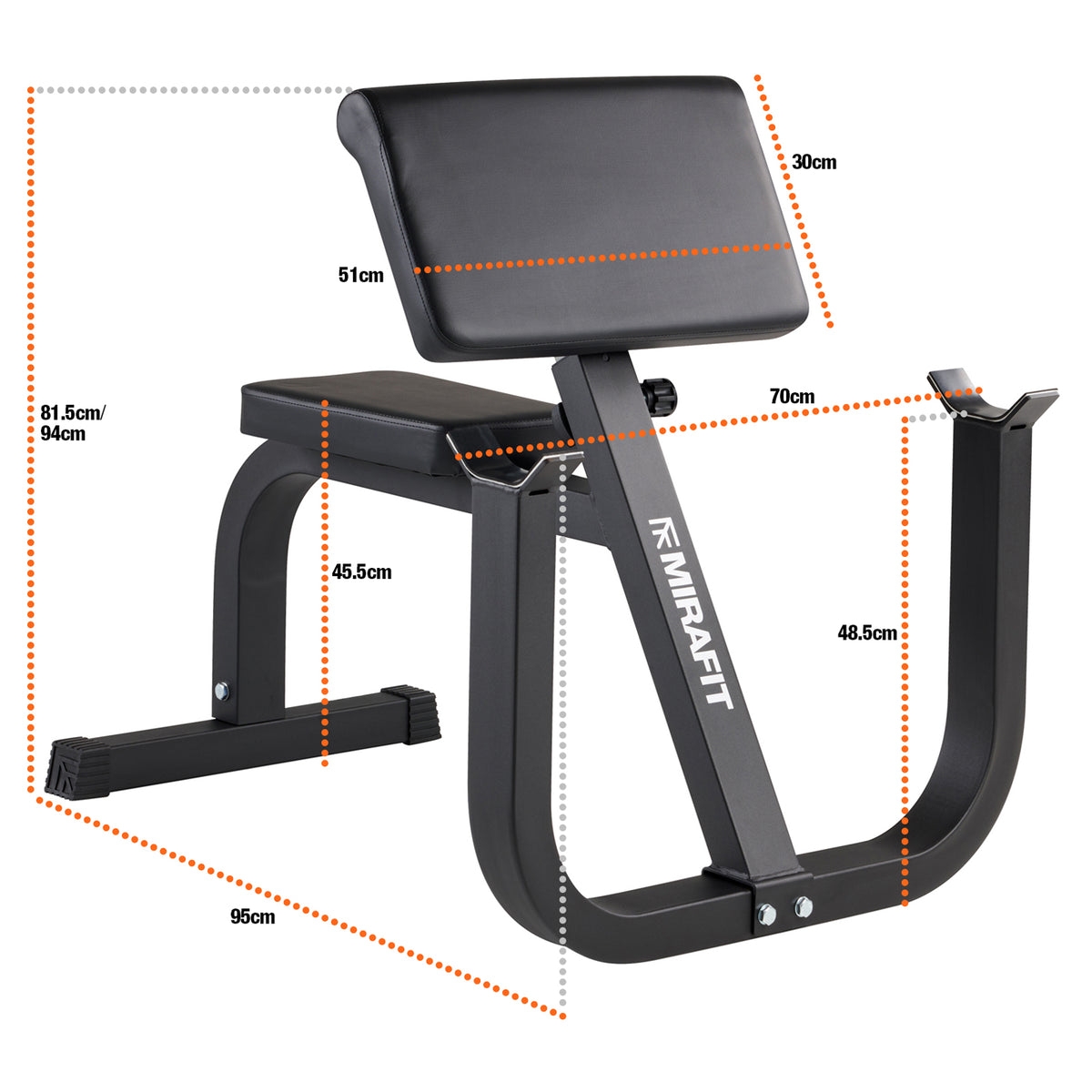 Mirafit M1 Preacher Curl Bank