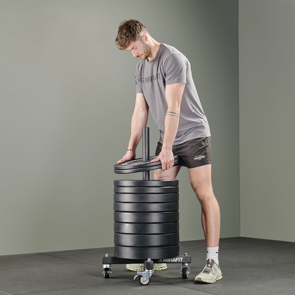 Mirafit Bumper Plate Stacker Trolley