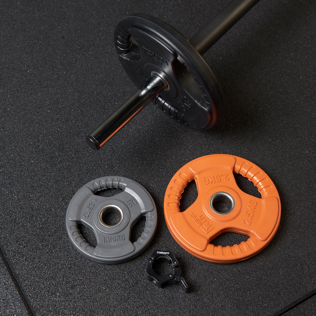 Mirafit 20kg Studio Pump Set - Black/Orange/Grey