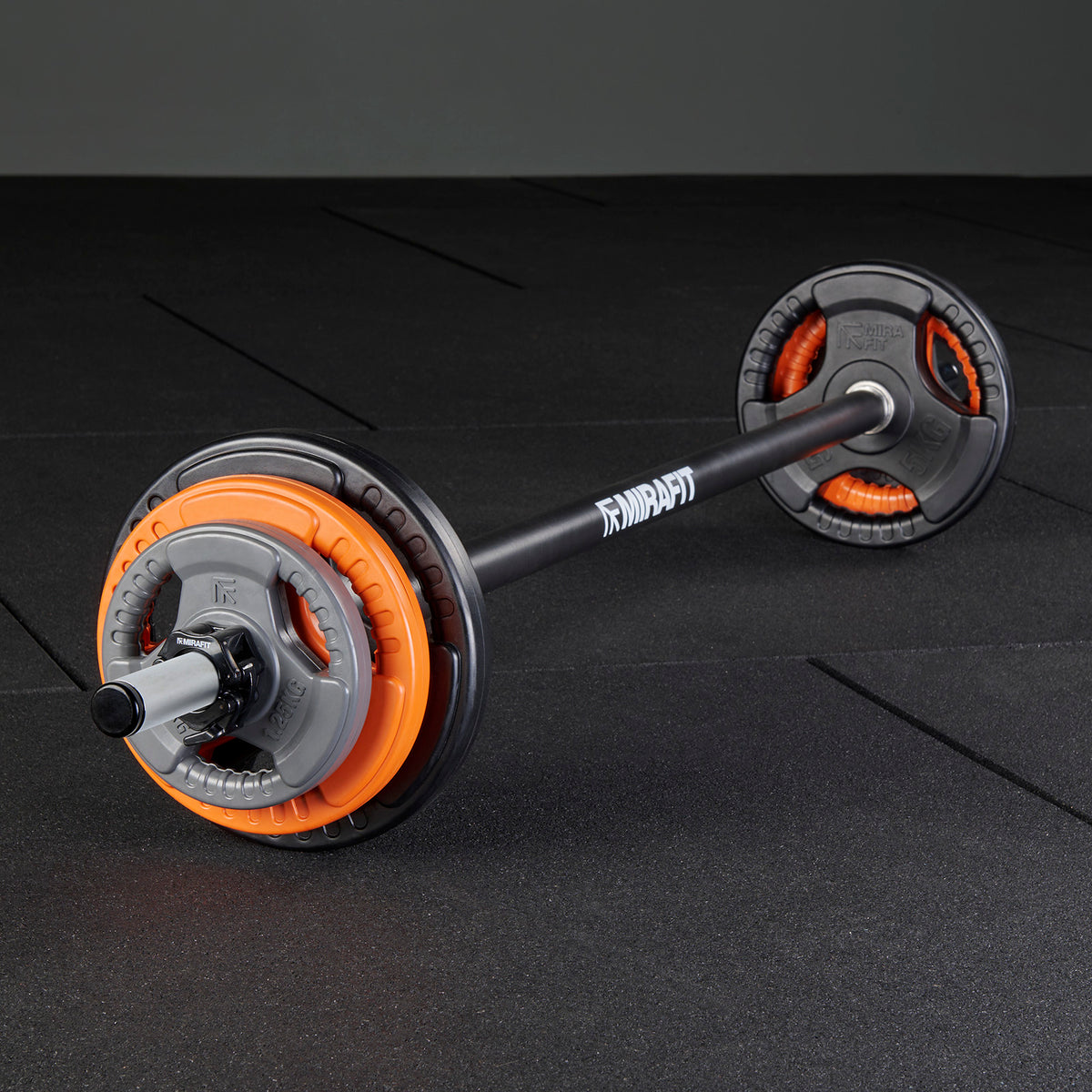 Mirafit 20kg Studio Pump Set - Black/Orange/Grey