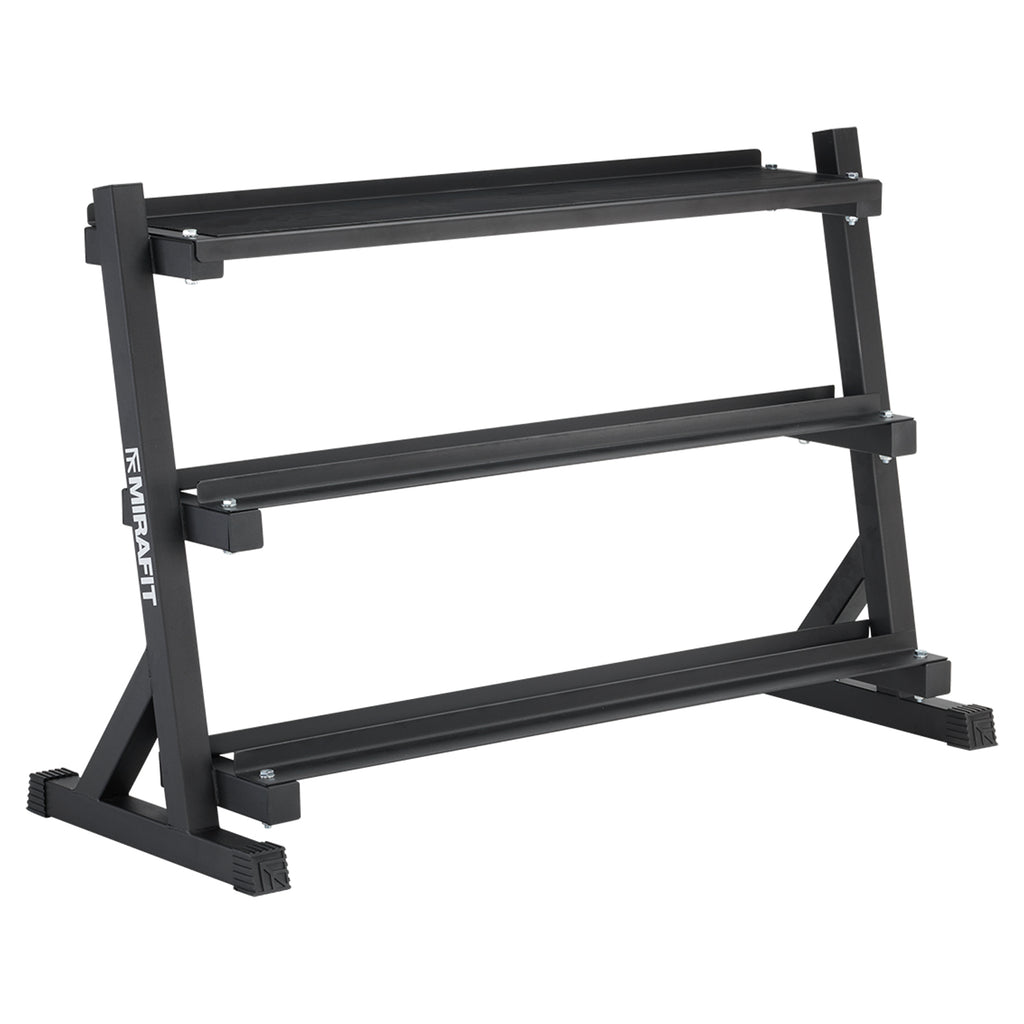 Mirafit 3 Tier Dumbbell & Kettlebell Rack