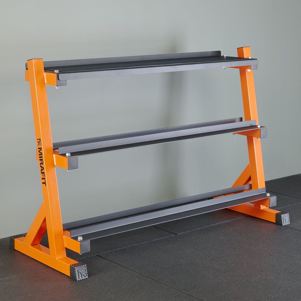 Mirafit 3 Tier Dumbbell & Kettlebell Rack