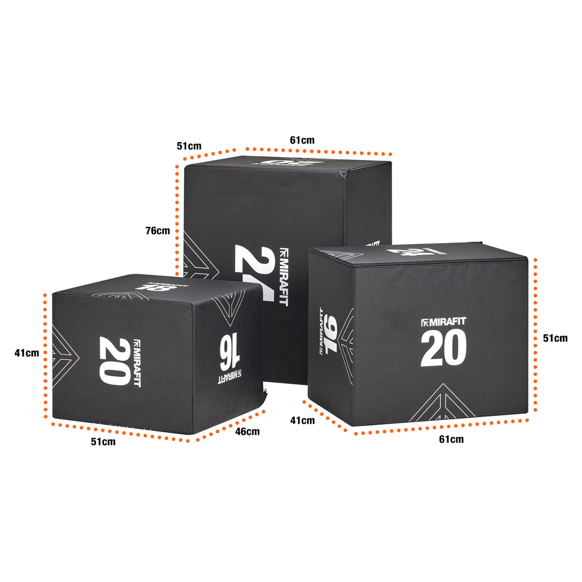 Mirafit Hybrid Plyo Jump Boxes