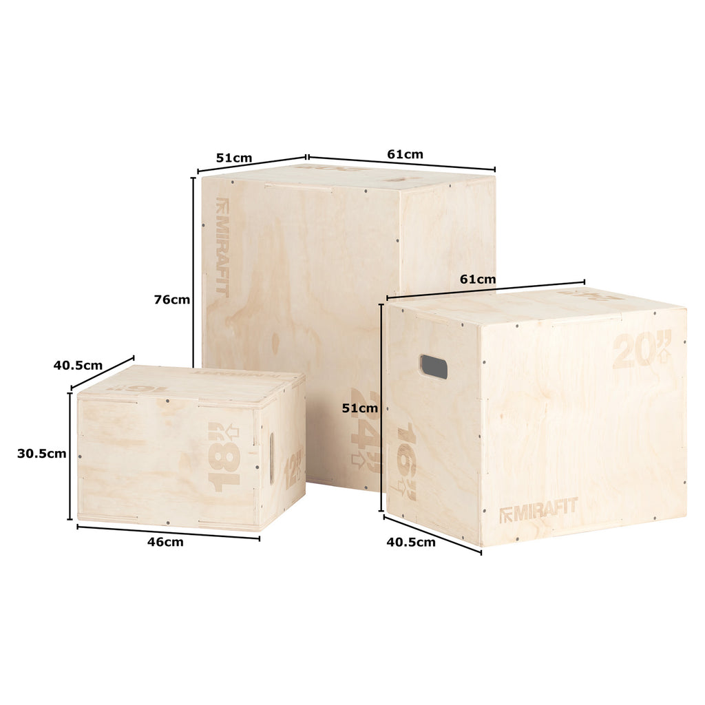 Mirafit Houten Plyo Jump Boxen