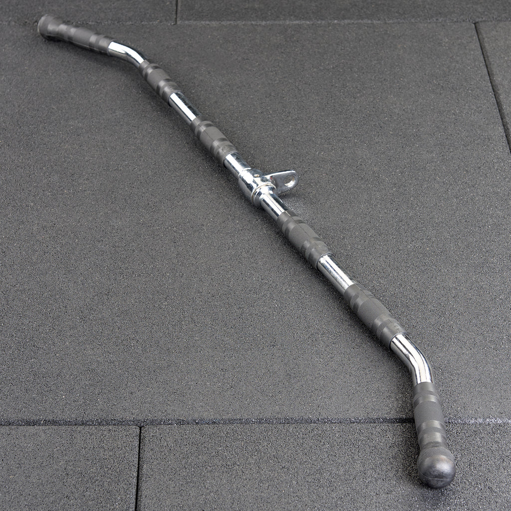 Mirafit 47" Lat Pull Bar Attachment With Rubber Grips
