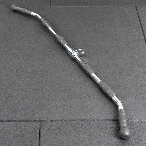 Mirafit 47" Lat Pull Bar Attachment With Rubber Grips