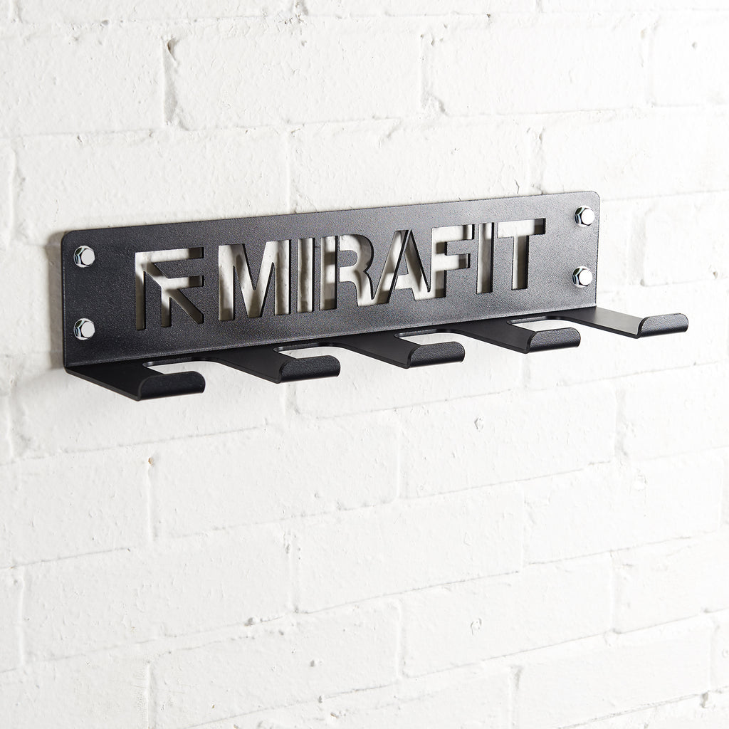 Mirafit multifunctioneel wandrek voor fitnessapparatuur - 5 haken