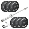 Mirafit Olympische Halterstang & Bumperplates Set