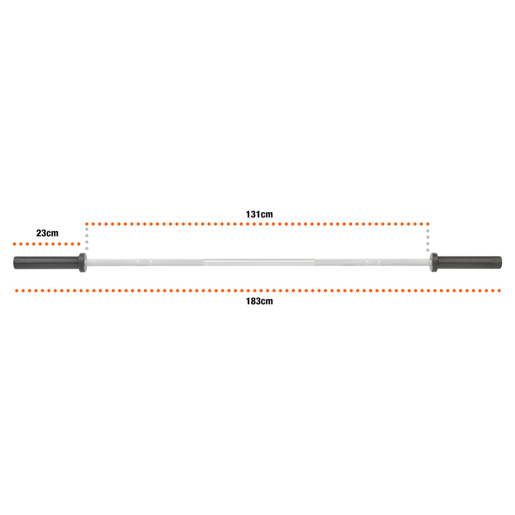 Mirafit 7kg 6ft Olympic Technique Bar