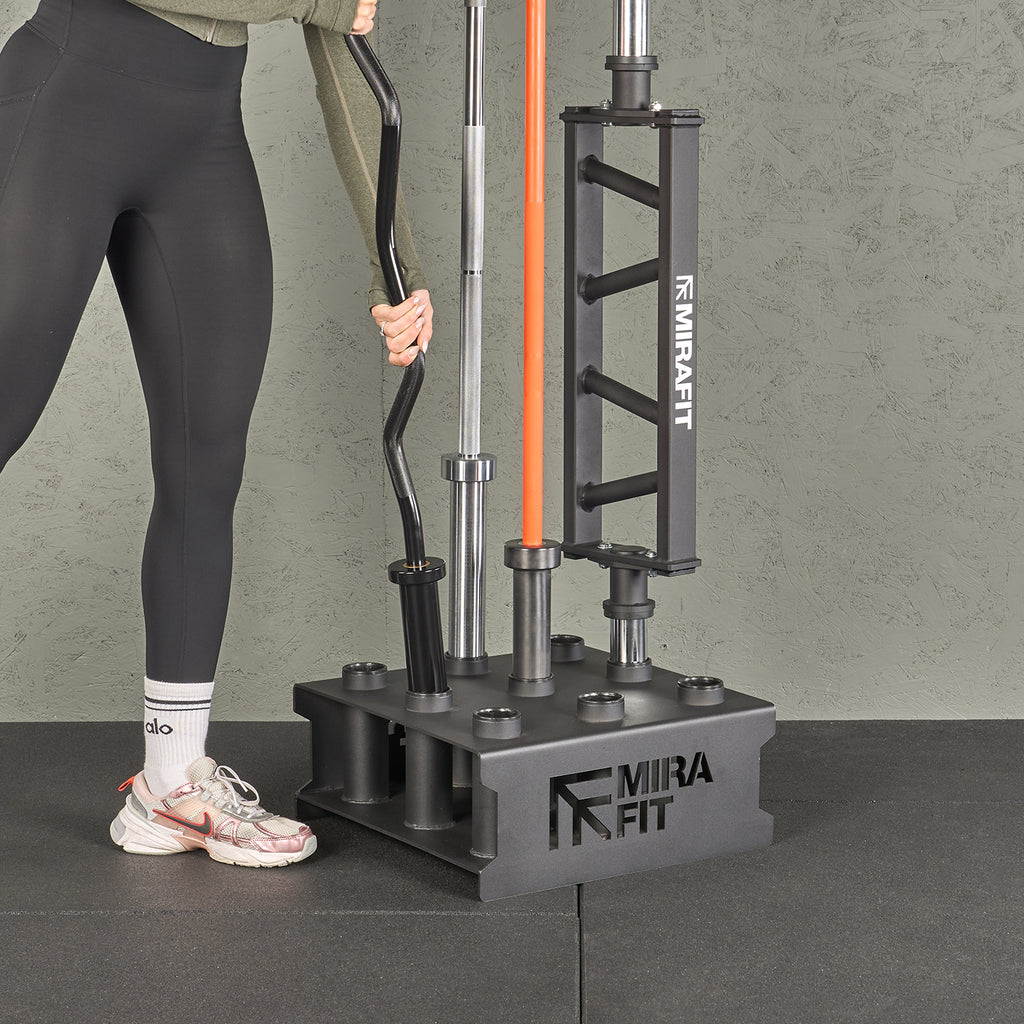Mirafit 9 Olympic Bar Floor Stand