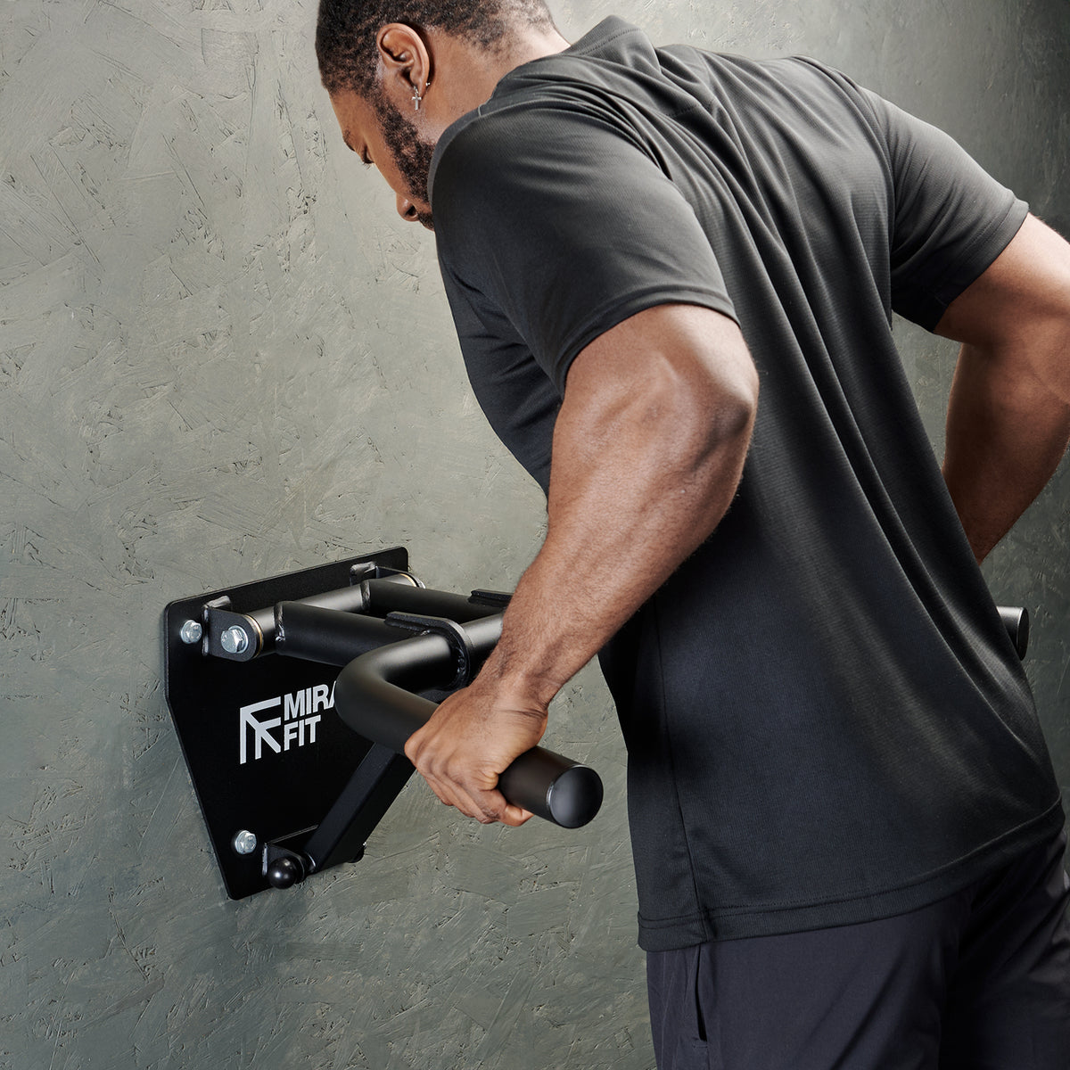 Mirafit Folding Wall Mount Dip Bar
