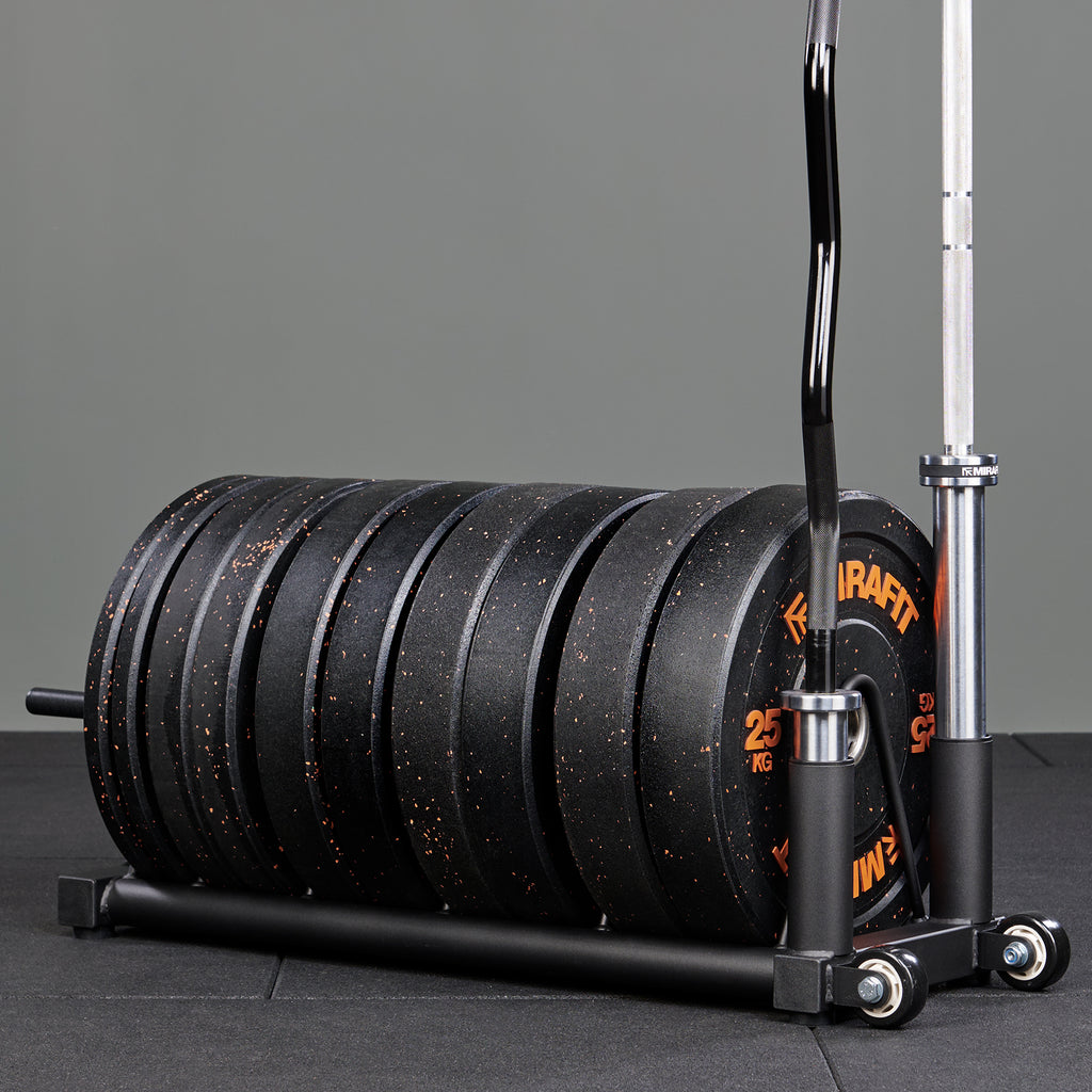Mirafit Bar & Bumper Plate Storage Trolley