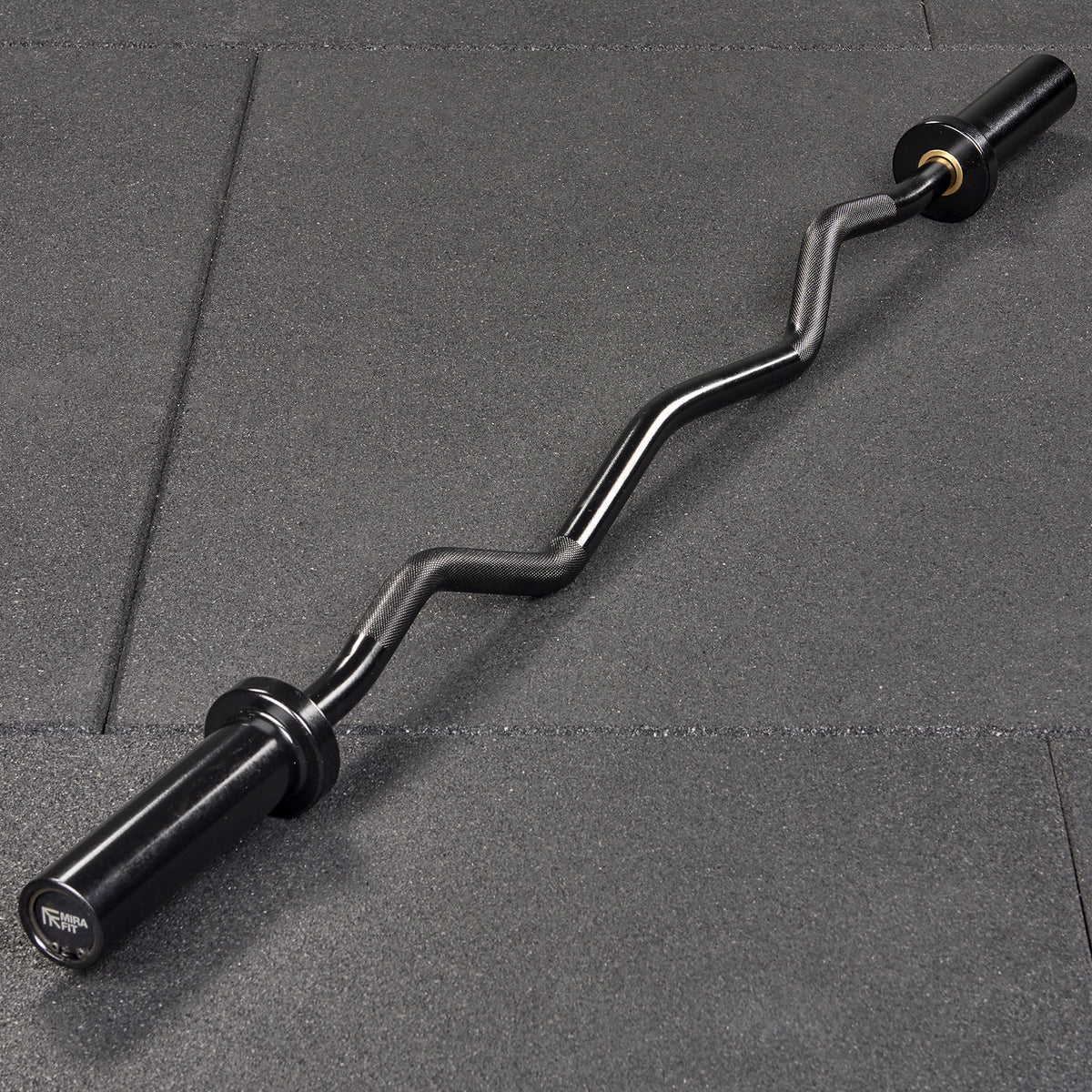 Mirafit Black Olympic EZ Bar