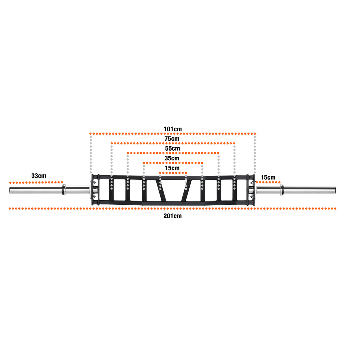 Mirafit Cambered Olympische Zwitserse Bar