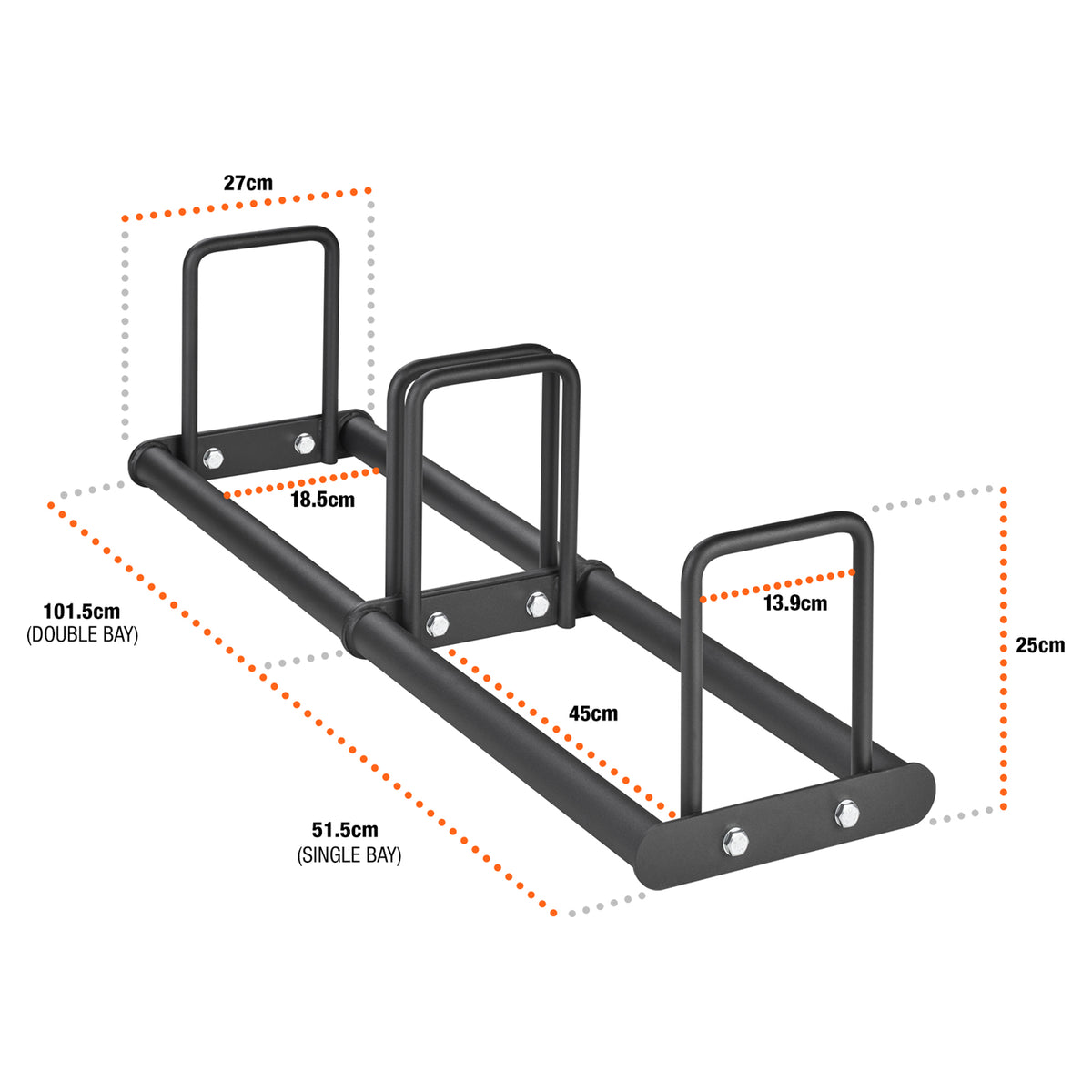 Mirafit Extendable Weight Plate Rack
