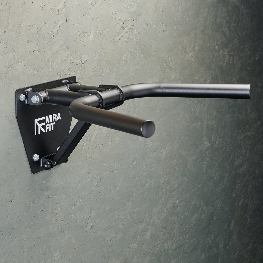 Mirafit Folding Wall Mount Dip Bar