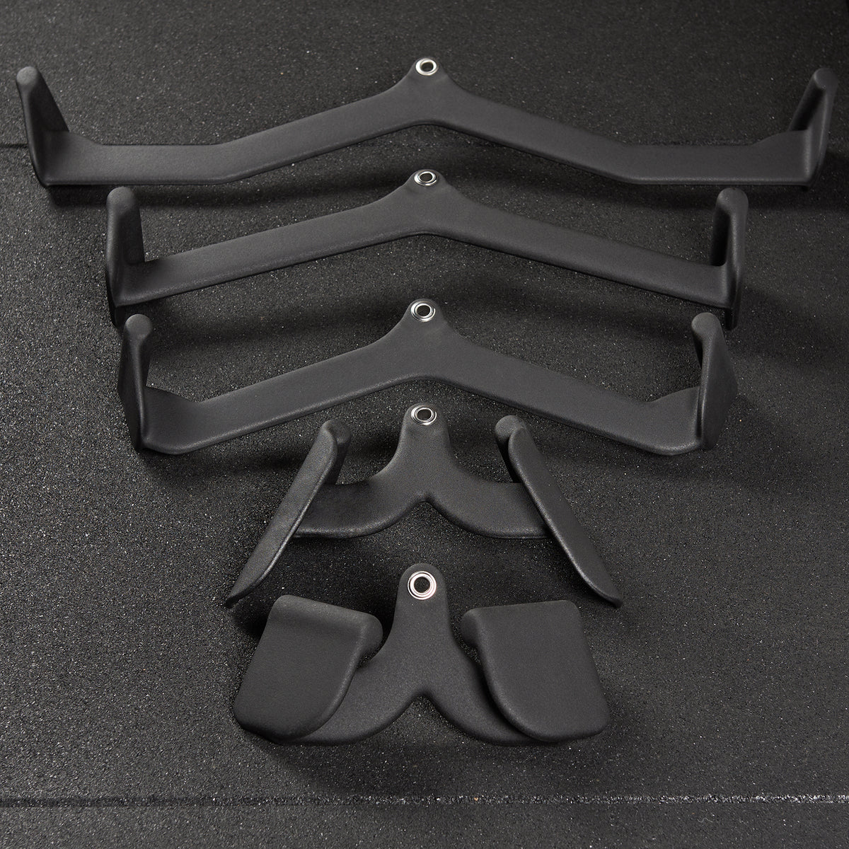 Mirafit Gym Cable Machine Attachment Set - 5 Handles