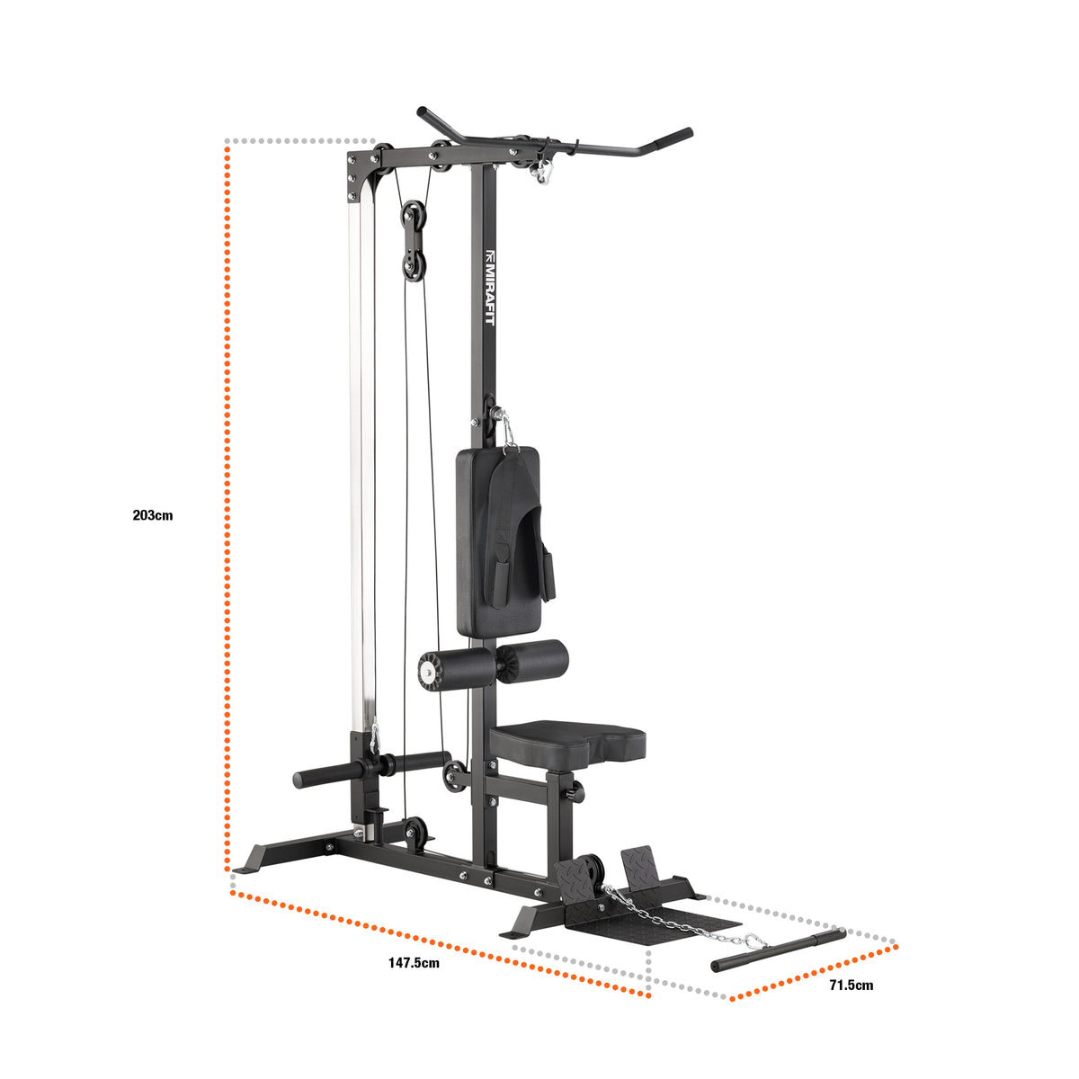 Mirafit M1 Home Multi Gym Lat Pulldown Machine