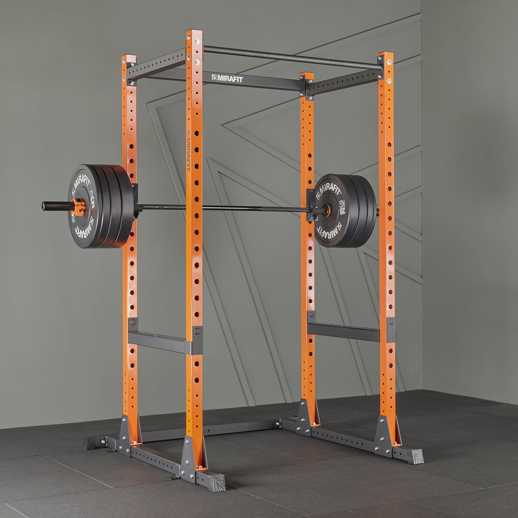 Mirafit M200/M200S Power Rack met halterstang en gewichtenset