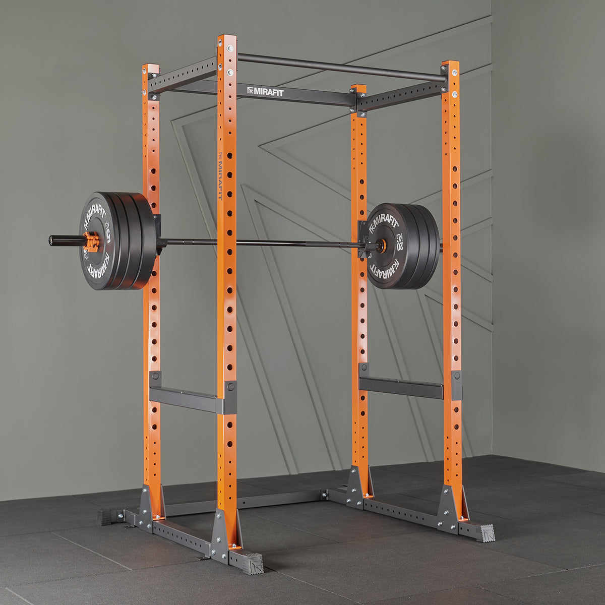 Mirafit M200/M200S Power Rack met halterstang en gewichtenset