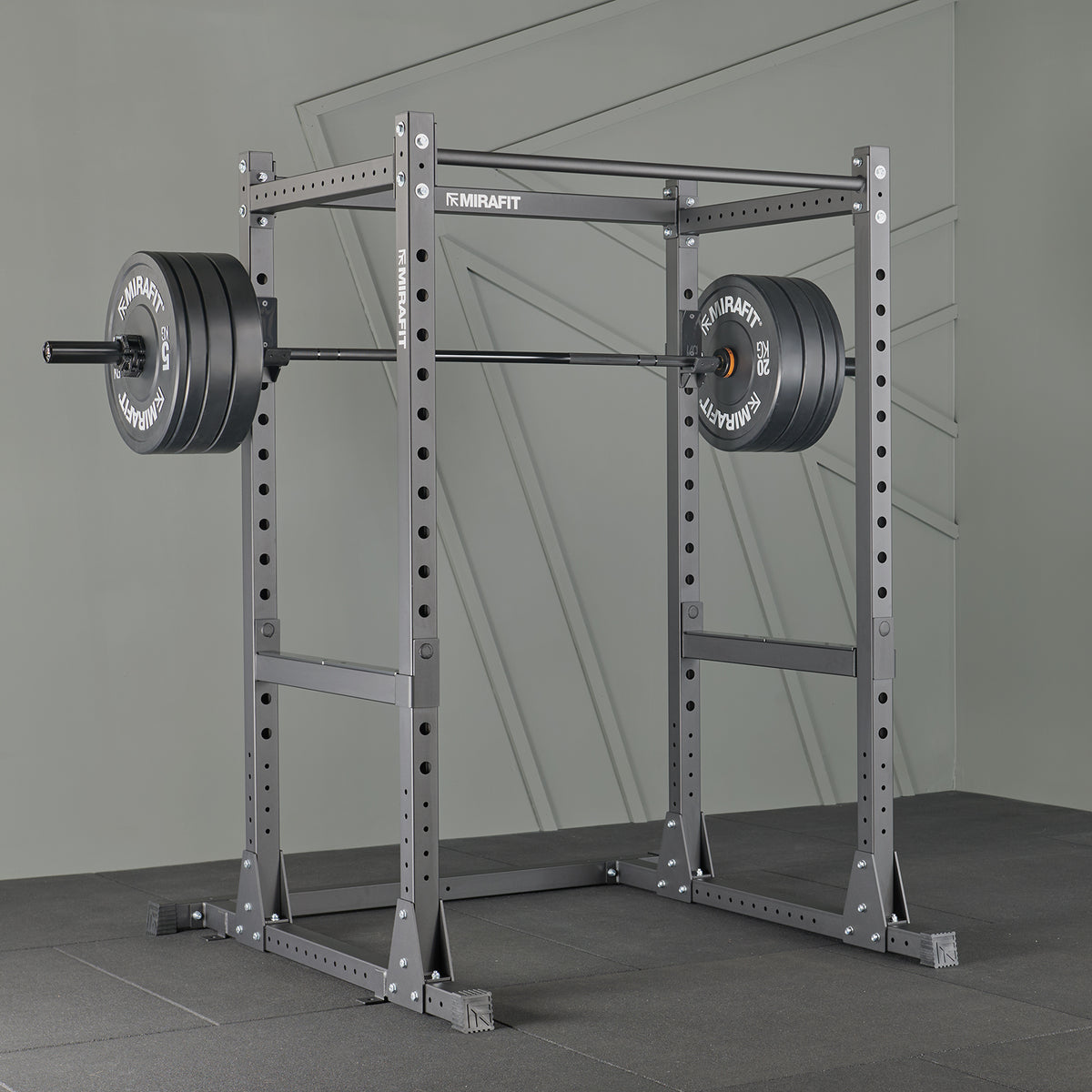 Mirafit M200/M200S Power Rack met halterstang en gewichtenset