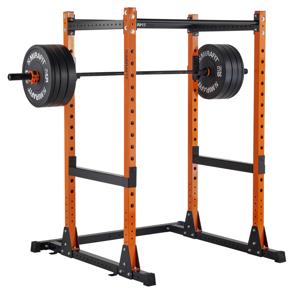 Mirafit M200/M200S Power Rack met halterstang en gewichtenset