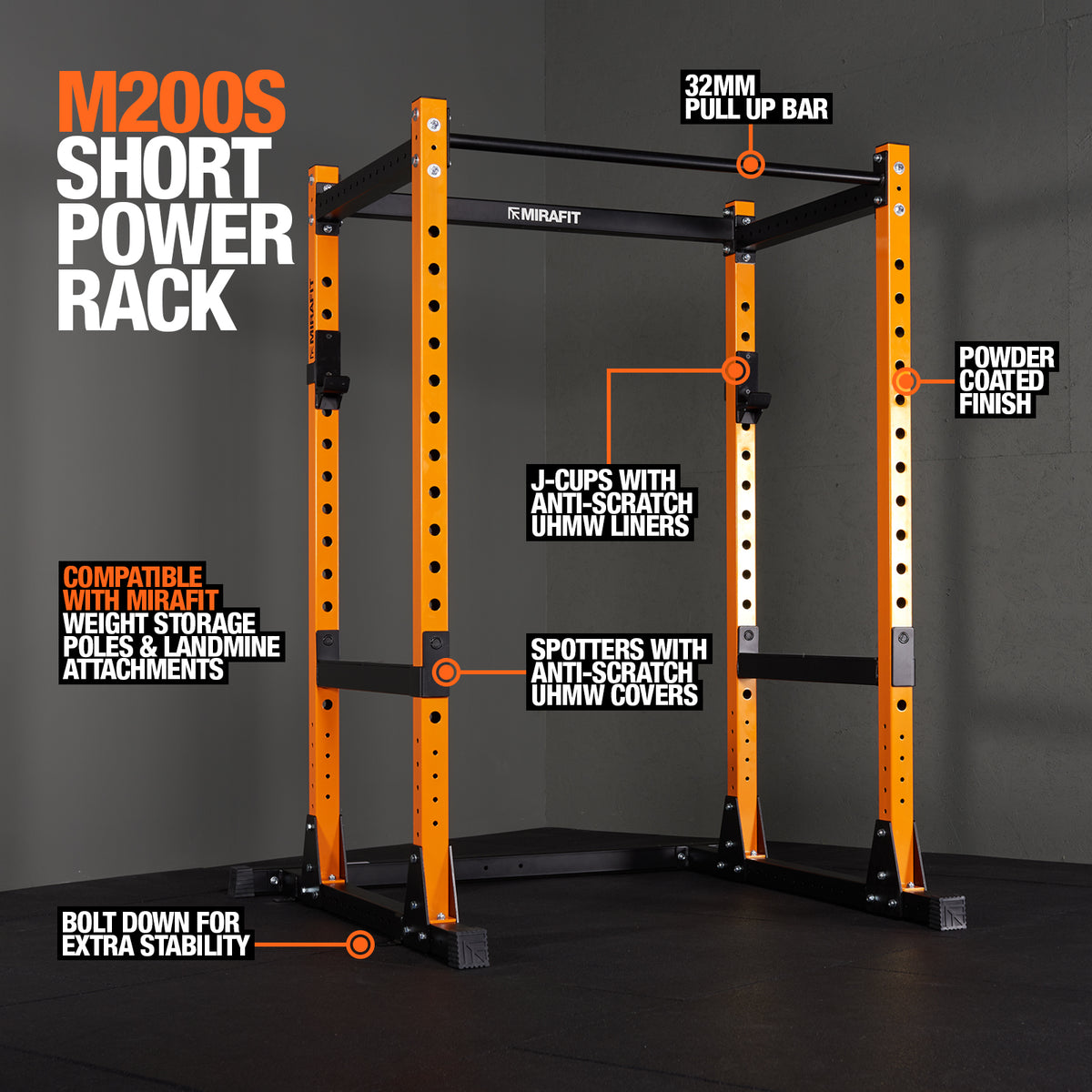 Mirafit M200S Short Power Rack