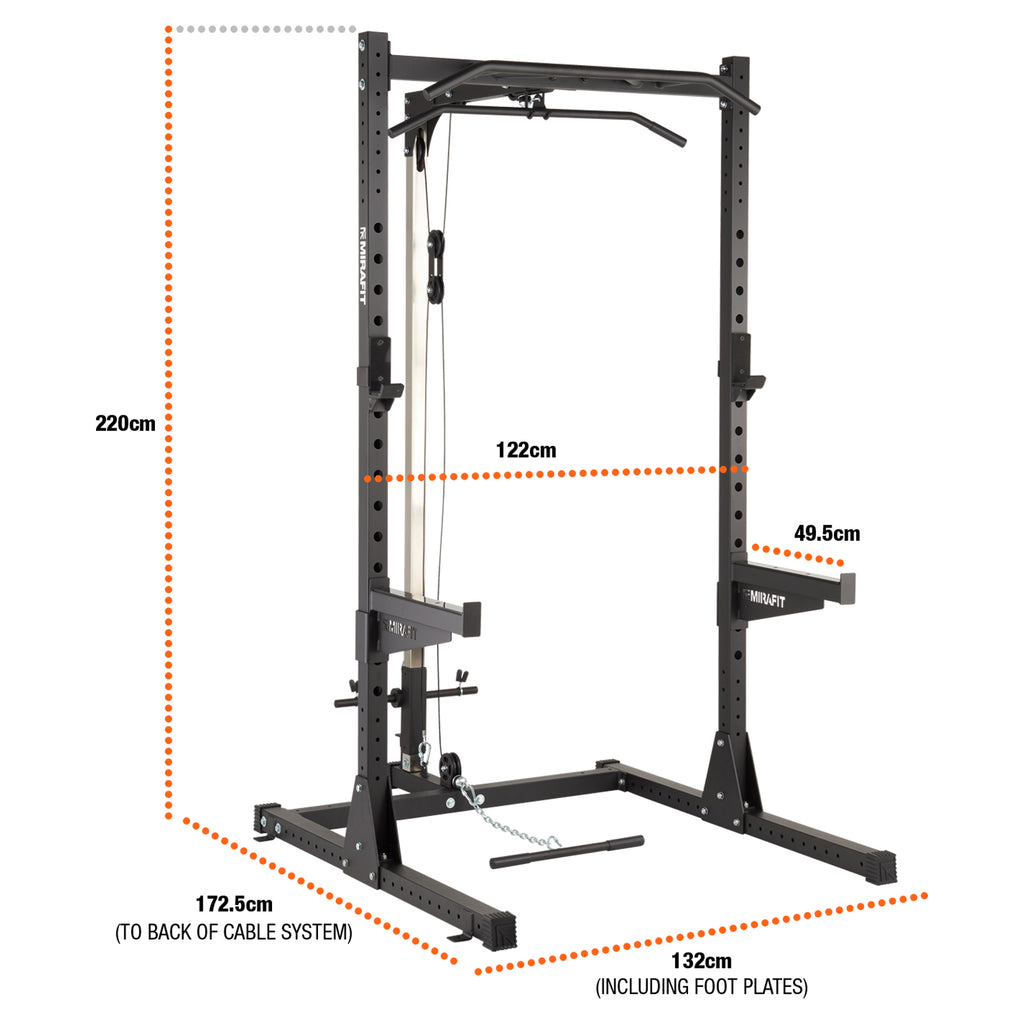 Mirafit M210 Half Power Rack with Pulley System