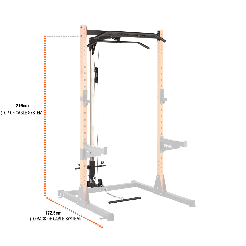 Mirafit M210 Half Power Rack Cable Pulley System