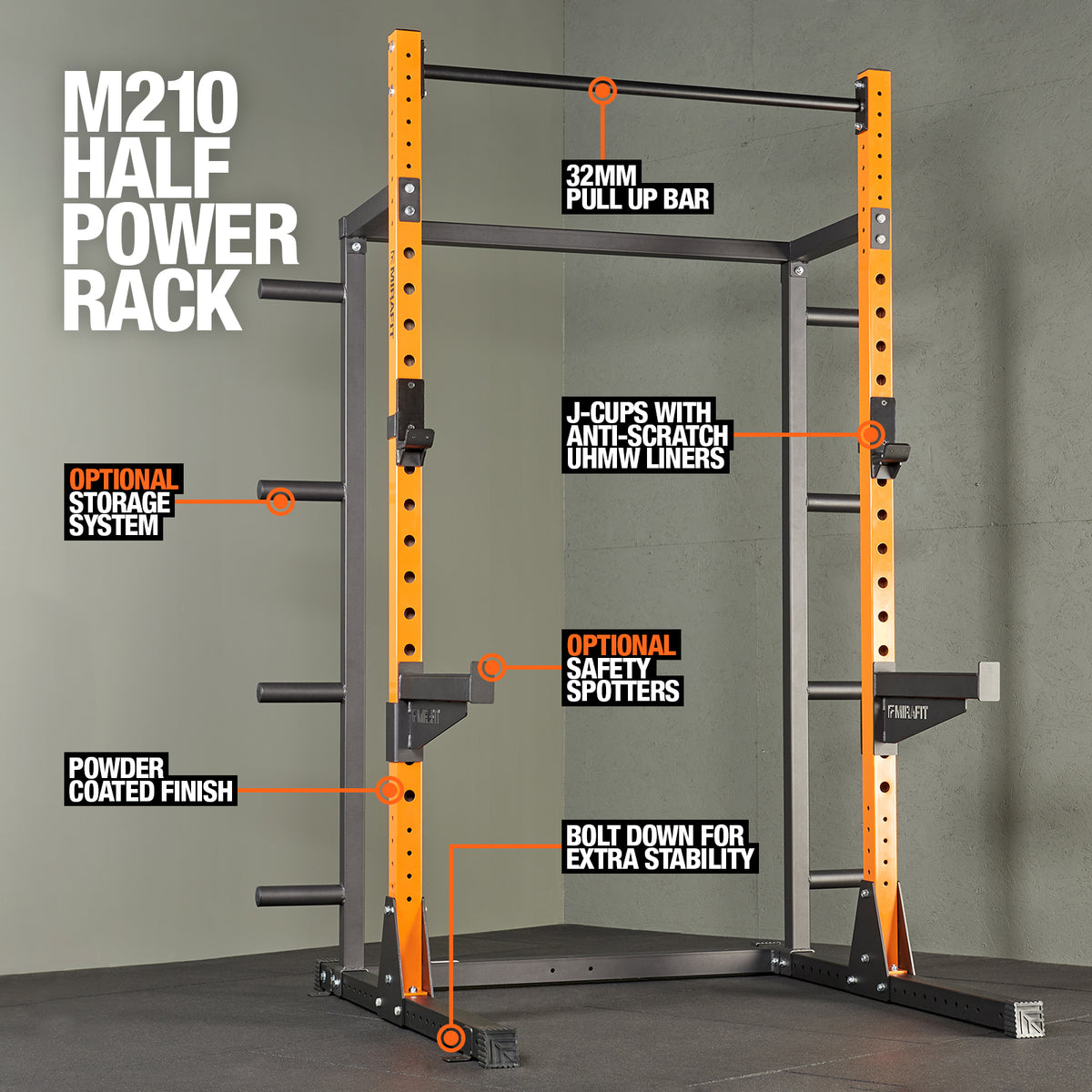 Mirafit M210 Half Power Rack