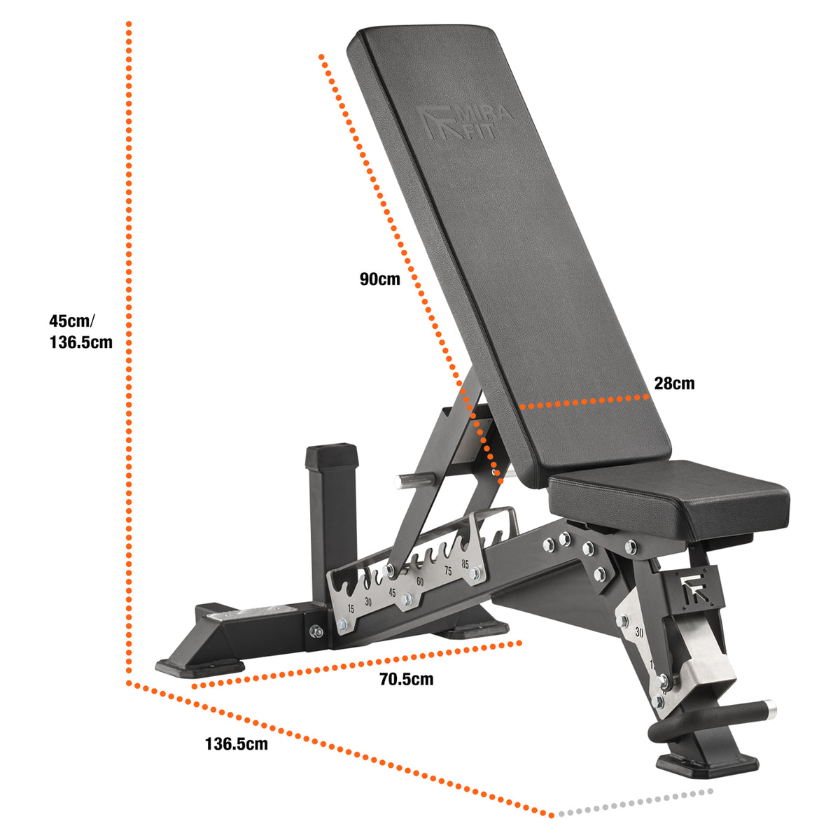 Mirafit M450 Adjustable Weight Bench