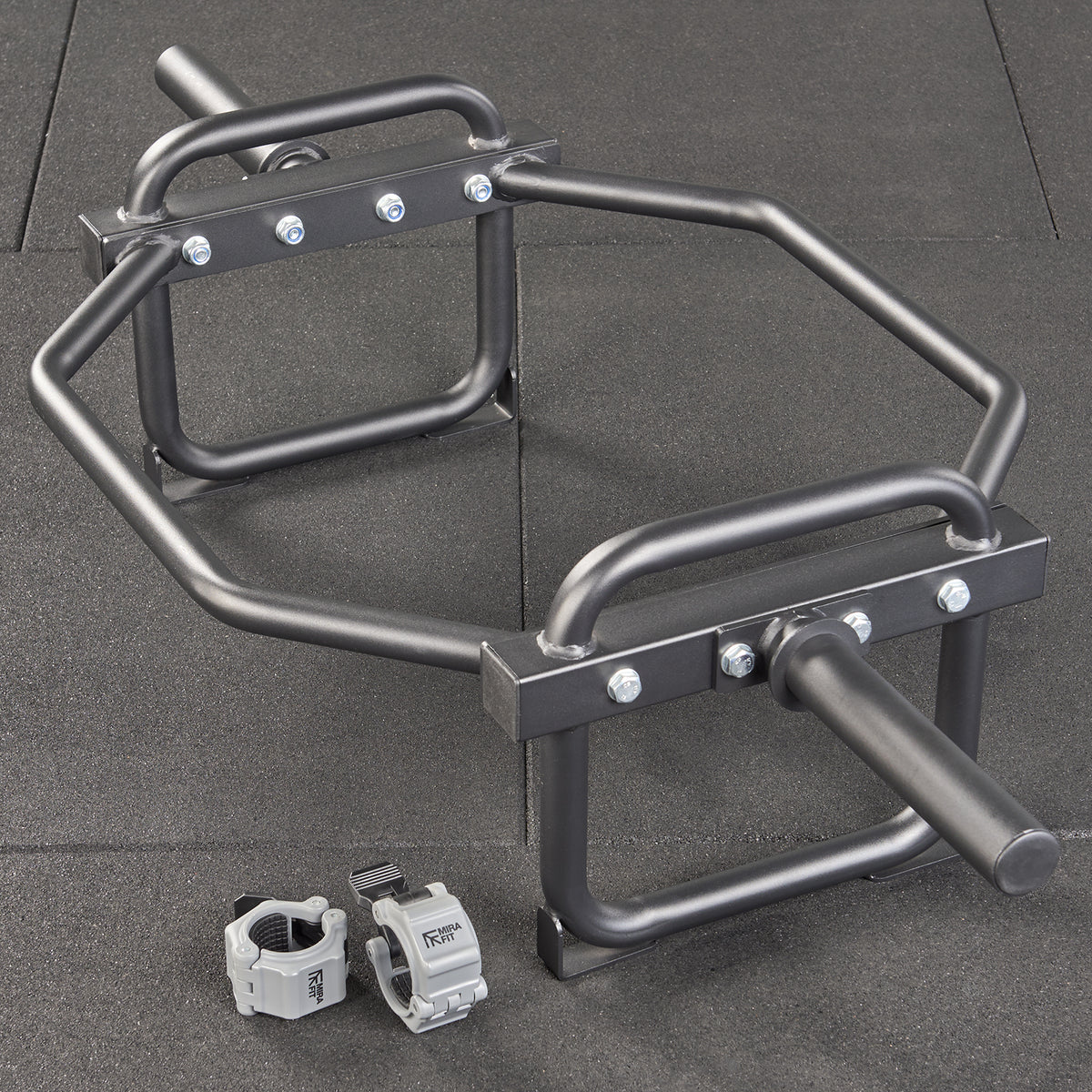 Mirafit Olympic Black Trap Bar With Stand