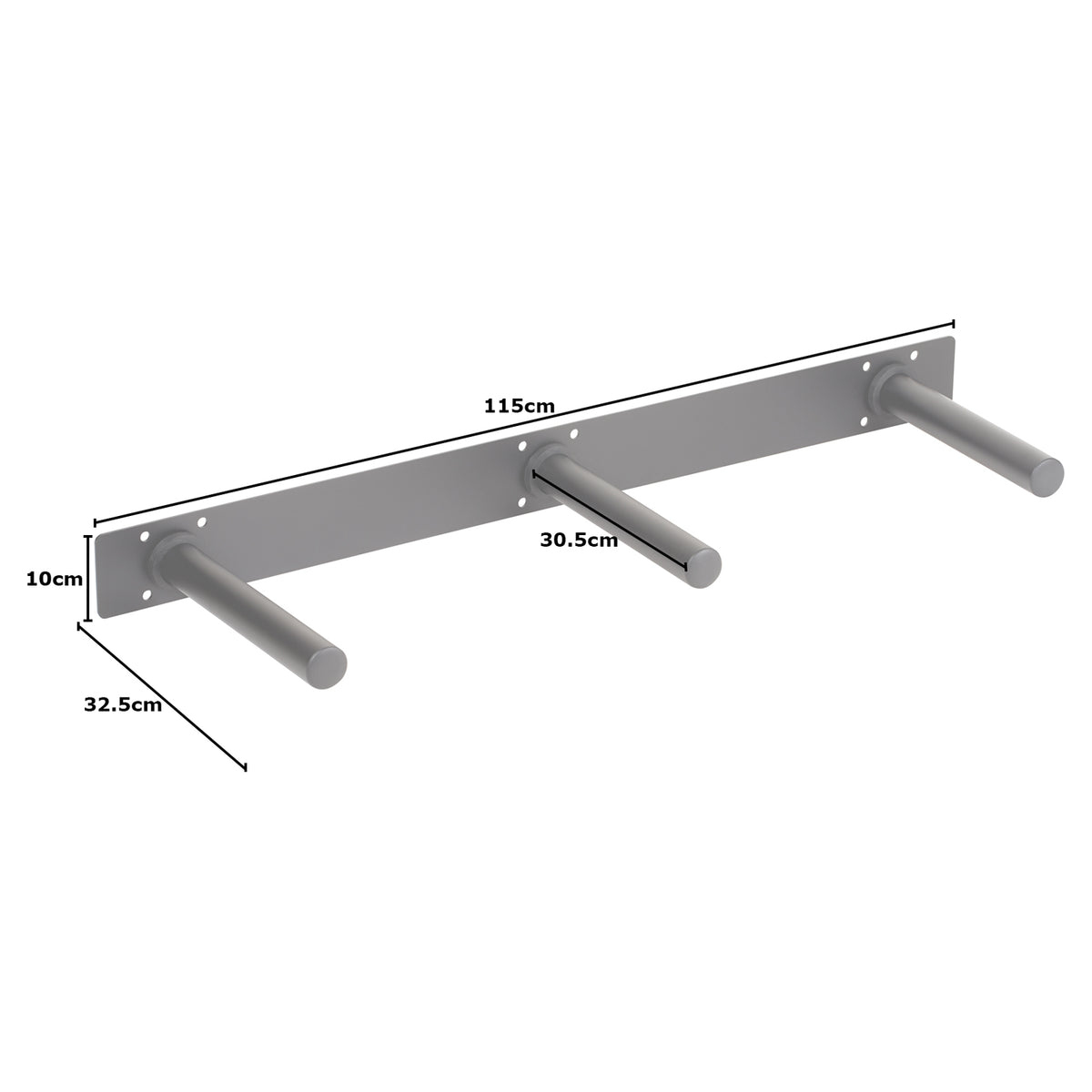 Mirafit Olympic Weight Plate Wall Storage Rack