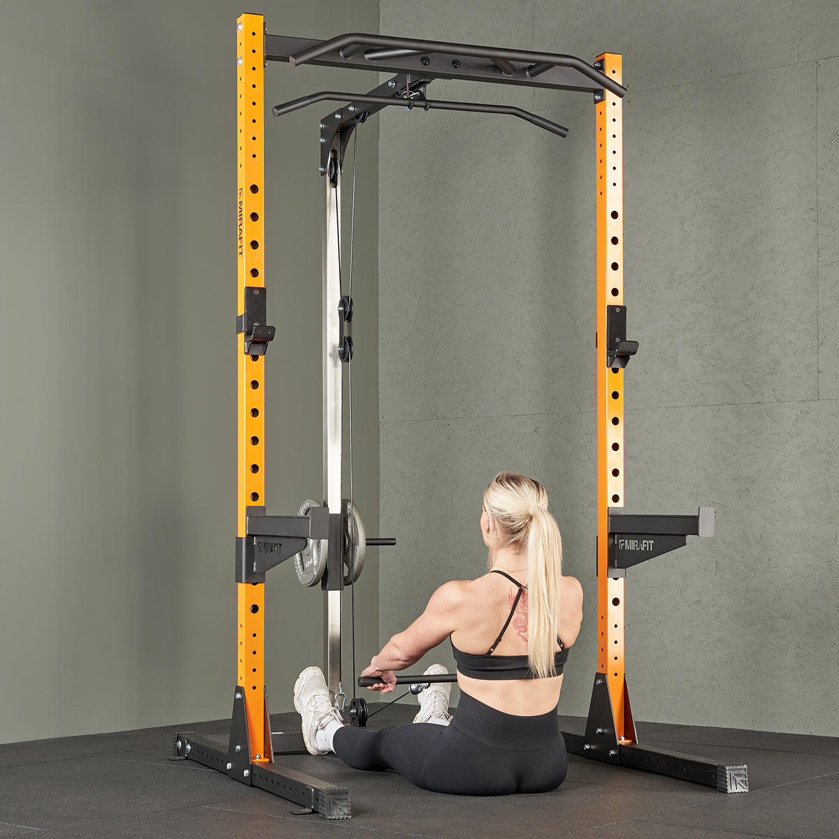 Mirafit M210 Half Power Rack Cable Pulley System