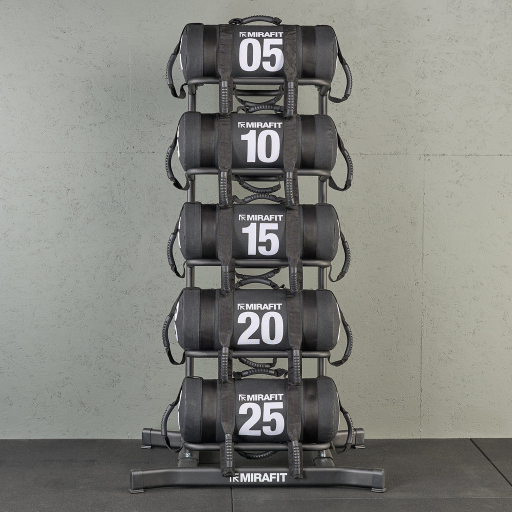Mirafit Premium Exercise Sandbag Set with Rack