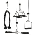 Mirafit Gym Cable Machine Attachment Set - 4 Attachments