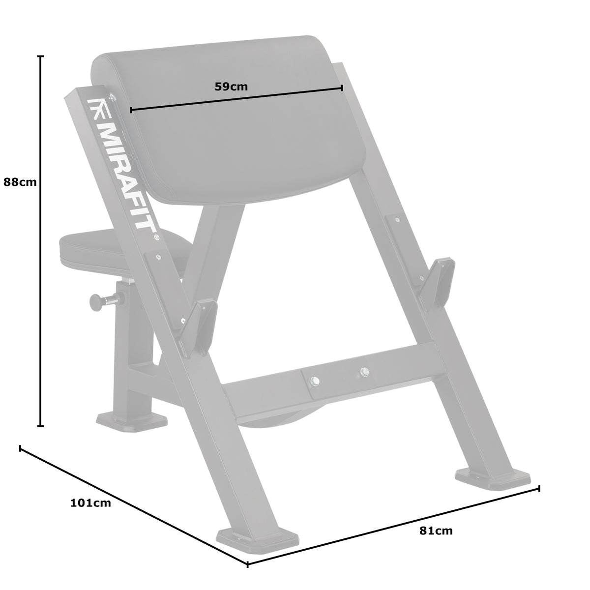 Mirafit M3 Preacher Curl Bench